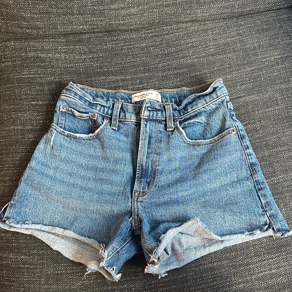 Abercrombie & Fitch High Rise Denim Shorts
